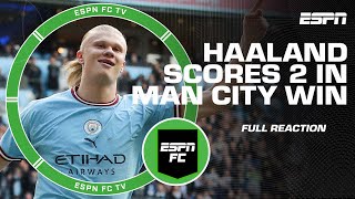 Man City vs Leicester City Reaction Haaland is putting up legendary numbers – Zabaleta  ESPN FC [upl. by Eisserc]