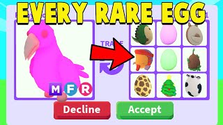 I traded for EVERY RARE EGG and HATCHED them after Adopt Me [upl. by Enaillil]