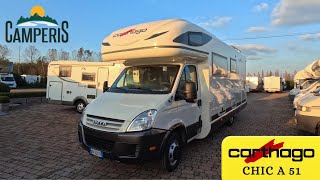 Carthago Chic A 51  Videorecensione Camper Mansardato [upl. by Clywd162]