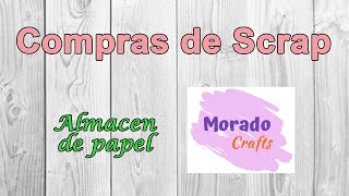 Compras de scrap Morado Crafts y Almacén de Papel Compras scrapbooking [upl. by Atir]