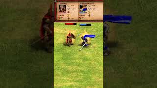 Leonidas vs William Wallace AoE2 Shorts [upl. by Aekan172]