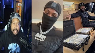 W in law DJ Akademiks reacts to Floyd Mayweather telling NBA Youngboy he will send him over 1M [upl. by Hartzke]