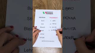 5 Italienische Vokabeln über die Schule 📗 🇮🇹 italienischlernen italienischevokabeln [upl. by Elatnahs]