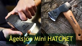 Felling a Tree with Hultafors Mini Hatchet  Testing an Easy to Carry Axe [upl. by Fairweather]