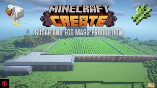 Minecraft Create Mass Produce Sugar and Eggs  1201  003 [upl. by Antonino]