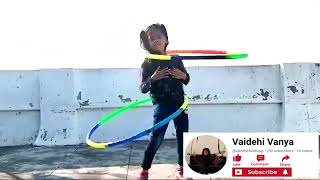 Vaidehi Vanya hula hoop Dance ft Angaaron ka ambar sa  Pushpa 2 [upl. by Anwahsal441]