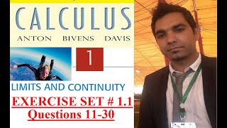 Calculus Ch  1 Ex  11 Question 1130 Limits and Continuity Howard Anton 10th Edition [upl. by Diann]