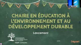 Chaire de recherche en éducation à l’environnement et au développement durable UQAR – Desjardins [upl. by Aney]