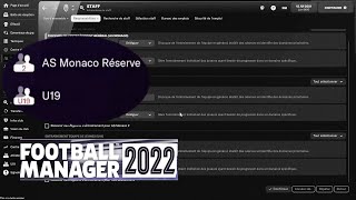 FM 2022  Afficher raccourci Réserve amp u19 [upl. by Enitsyrk]