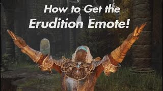 How to Get the Erudition Emote [upl. by Valencia]