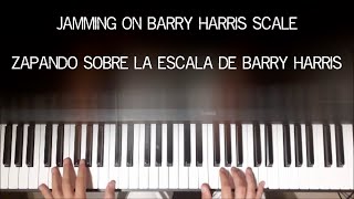 JAZZ PIANO JAM  Barry Harris Scale amp superimposed chords [upl. by Atnwahsal]