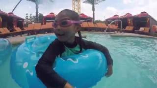 Lazy River Summer Family Fun Swimming Tube Floating Water Slides Golden Nugget Hotel  Toys Academy [upl. by Lilah]