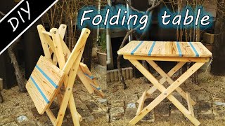 DIY folding table フォールディングテーブルの作り方 [upl. by Rosane]