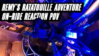 Remys Ratatouille Adventure OnRide Reaction POV at Disneys EPCOT Orlando [upl. by Atteram418]