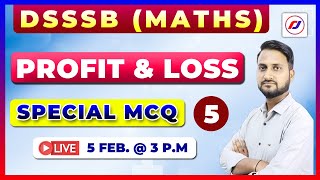 DSSSB  MATHS  PROFIT amp LOSS  Nursing Officer  Special Mcq  ESIC  DSSSB  RJ CAREER POINT [upl. by Aldon461]