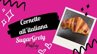 receta de cornetto allitaliana el desayuno italiano tipico [upl. by Bean]