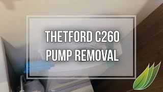 Thetford C260 toilet flush pump removal and fix [upl. by Jacinto183]