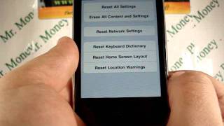 HARD RESET your Apple iPhone 3GS RESTORE to FACTORY condition [upl. by Vorfeld]