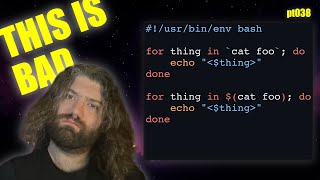 Proper for loops in Bash  for vs while loops  You Suck at Programming 038 [upl. by Htiek]