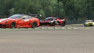 Battle Ferrari FXXK vs Race Cars at SpaFrancorchamps [upl. by Nagrom99]