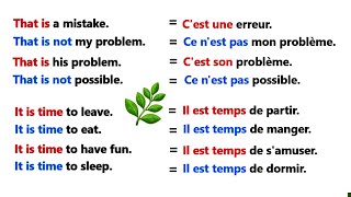 Phrases simples pour apprendre langlais facilement ✪✪easy sentences to learn french 🌿 [upl. by Ajiram]