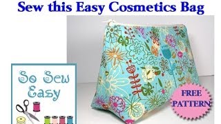 Sew an easy cosmetics bag [upl. by Nessa]