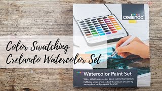 swatching crelando watercolors from Lidl [upl. by Donal916]