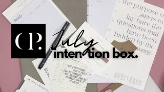 Cloth amp Paper July 2024 sub INTENTION box  UNBOXING  calling all readers [upl. by Bullen]