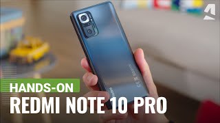 Xiaomi Redmi Note 10 Pro Max handson and key features [upl. by Asilegna333]