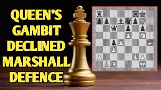 Queens Gambit Declined Marshall Defence [upl. by Darrill225]