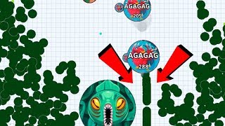 Agario Solo Hacker Killer Macro Feed Hack Pro Dominating Agario Mobile Gameplay [upl. by Mesics]