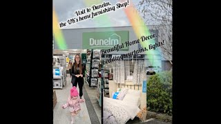 Visit to Dunelm the UKs home furnishing Shop Beautiful Home DecorBedding Ideas CurtainsLights [upl. by Ever404]