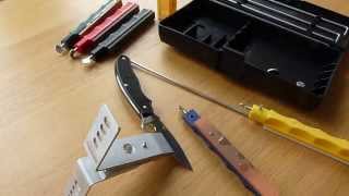 LANSKY Deluxe Sharpening SystemLeather Stropping Hone DEMOampREVIEW [upl. by Tem795]