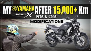 Yamaha FZX after 15000 km II Modifications pros and cons II NH MOTO [upl. by Eatnoled]