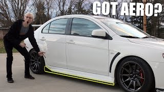 EVO X SIDE SPLITTER INSTALL [upl. by Jada]