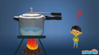 How does a Pressure Cooker Work  Science for Kids  Educational Videos by Mocomi Kids [upl. by Kresic]