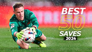 Best 50 Goalkeeper Saves 2024  HD 11 [upl. by Janerich976]