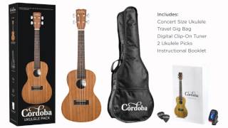 Cordoba UP100 Ukulele Pack [upl. by Eidas]