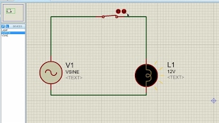 Proteus for beginners turorial3  Creating an AC Circuit [upl. by Chara]