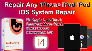 Fix iPhoneiPad Jailbreak Failed amp Fix Stuck Apple LogoBoot Loop Black ScreenTenorshare Reiboot [upl. by Westerfield]