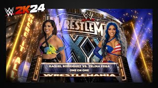 WWE2k24 Raquel Rodríguez Vs Zelina Vega [upl. by Hampton918]