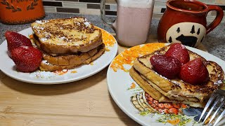 Como hacer French Toast Pan Tostado Francés DESAYUNO Rápido y DELICIOSO 😋 🧇 [upl. by Ledah]