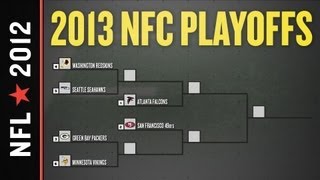 2012  2013 NFL Playoff Picture Bracket and Schedule NFC Edition [upl. by Trini]