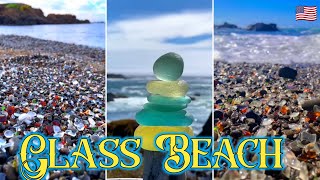 Glass Pebble Beach  A Popular Destination with Amazing Sea Glass Pieces [upl. by Leiruh]