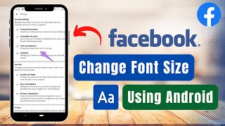 How to Change Font Size in Facebook [upl. by Nadya]