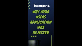 Was your NSFAS application rejected Heres why [upl. by Ardried]