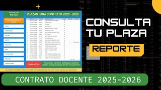 PLAZAS CONTRATO 2025 2026 [upl. by Suneya]