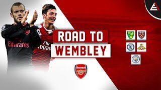 Arsenal FC  ROAD TO WEMBLEY 1718 English Commentary [upl. by Ayoted]