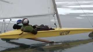 DN And Arrow Iceboating 11115 On Lake St Clair [upl. by Bradlee]