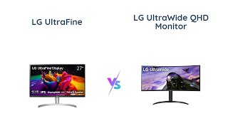 🖥️ LG UltraFine UHD 27quot vs LG UltraWide QHD 34quot Monitor Comparison 🌈💻 [upl. by Sherwin143]